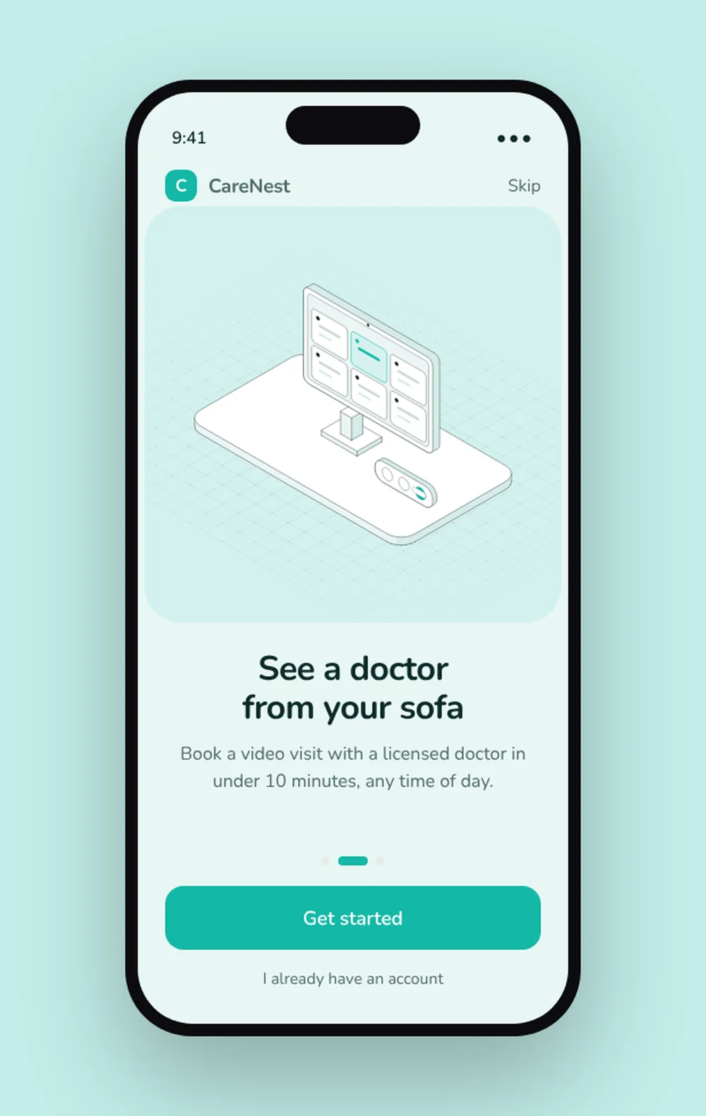 CareNest mobile concept