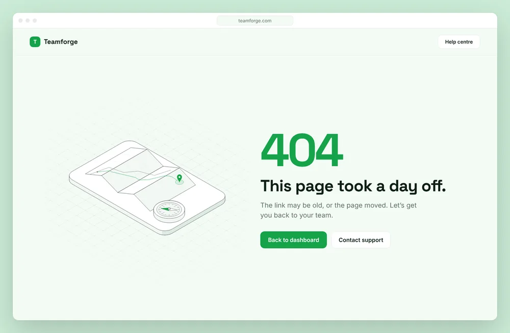 Teamforge website concept
