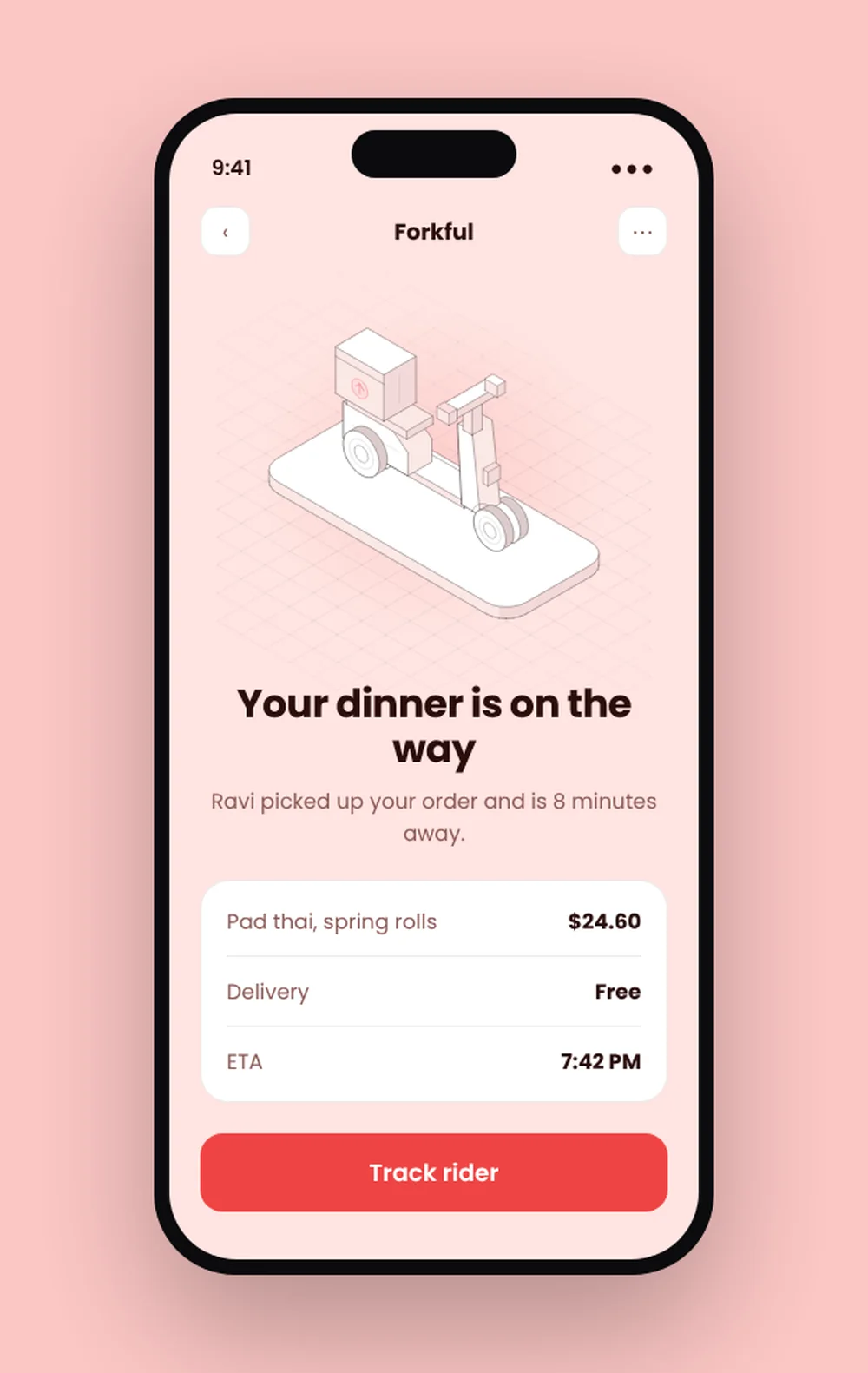 Forkful mobile concept